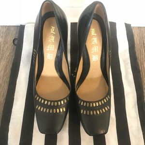 L.A.M.B Black Heels